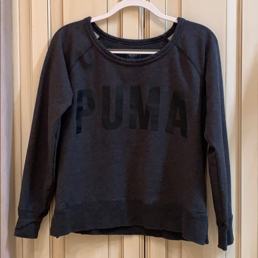 Dark Gray Puma Crewneck